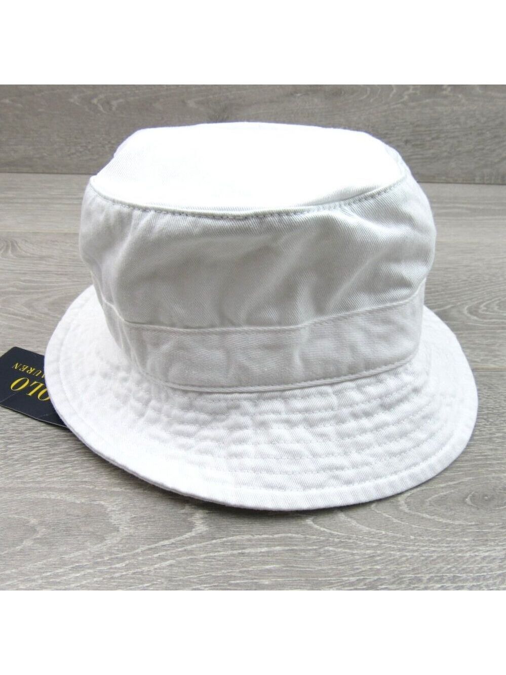 Polo Ralph Lauren Embroidered Bear Bucket Hat Adult Size S/M White NEW - Picture 5 of 11
